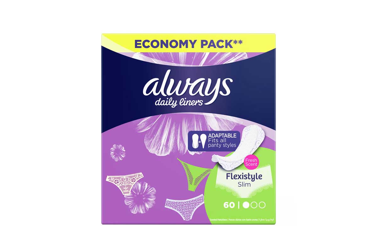 ALWAYS DAILY LINERS FLEXISTYLE SLIM 60 PADS - Milano Pharmacy