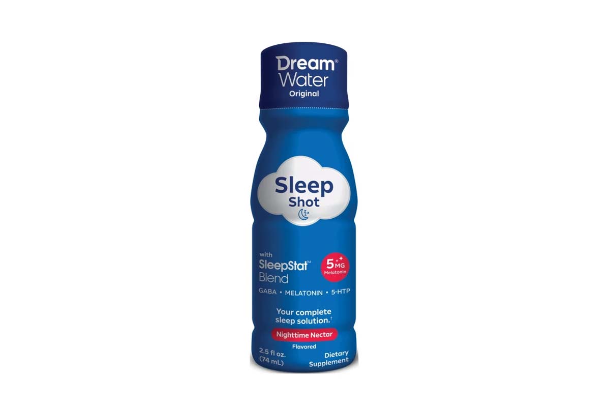 DREAM WATER SLEEP SHOT 5MG MELATONIN NIGHT TIME NECTAR 74 ML - Milano Pharmacy