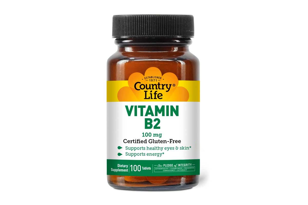 COUNTRY LIFE VITAMIN B2 100MG 100 TABLETS - Milano Pharmacy