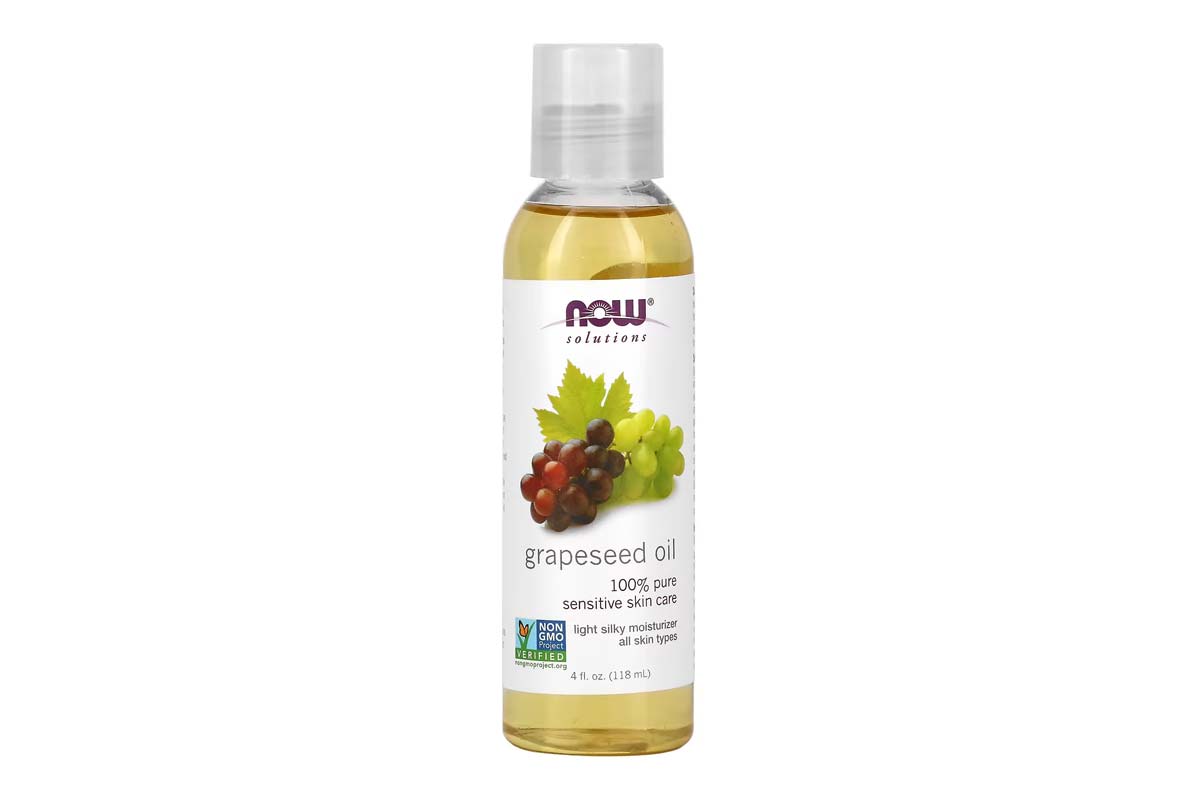 NOW GRAPESEED OIL SENSITIVE SKIN CARE 100% PURE 118 ML - Milano Pharmacy