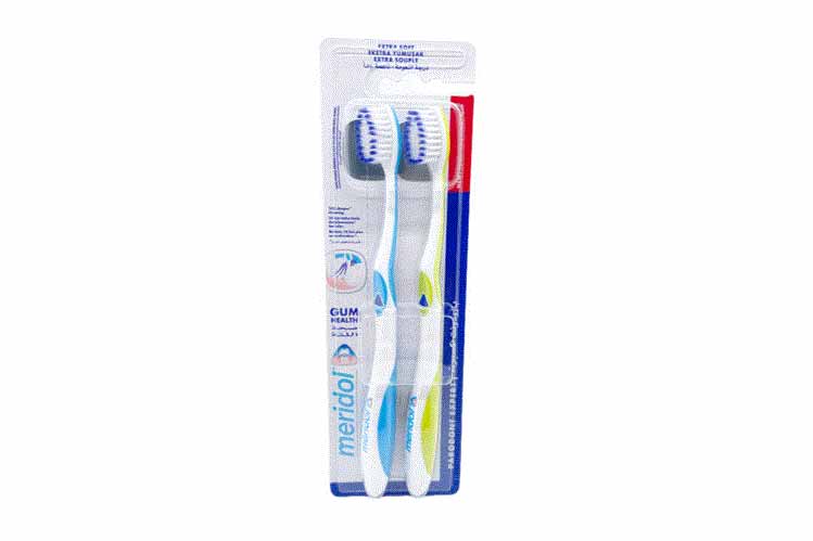 MERIDOL TOOTHBRUSH GUM HEALTH EXTRA SOFT 2 PCS - Milano Pharmacy