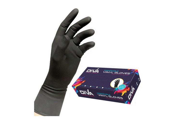 DIVA DISPOSABLE VINYL GLOVES MEDIUM 100 PCS - Milano Pharmacy