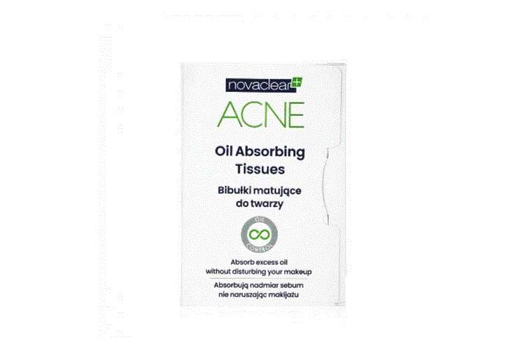 NOVACLEAR ACNE OIL ABSORBING TISSUES 50 PCS - Milano Pharmacy