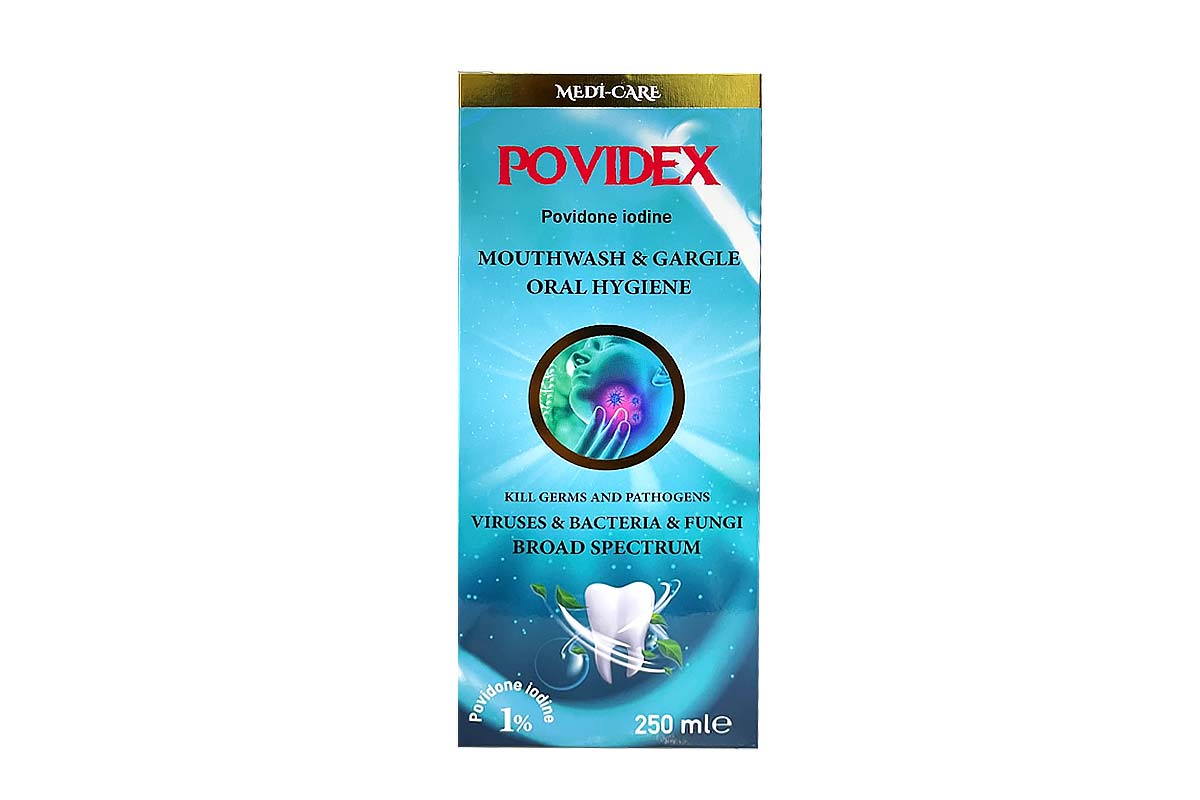 MEDI CARE POVIDEX MOUTHWASH AND GARGLE ORAL HYGIENE 250 ML - Milano Pharmacy