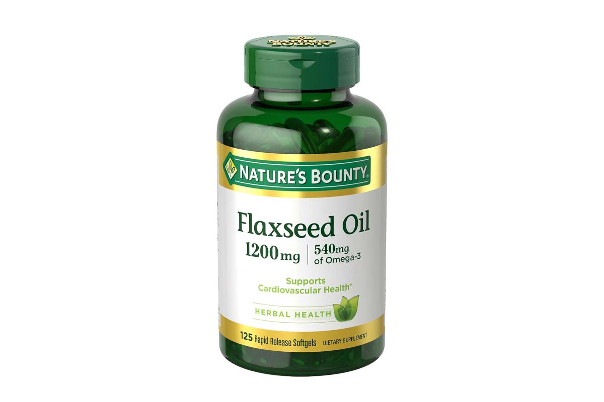 NATURES BOUNTY FLAXSEED OIL 1200 MG PLUS 540 MG OMEGA 3 - 125 SOFTGEL - Milano Pharmacy