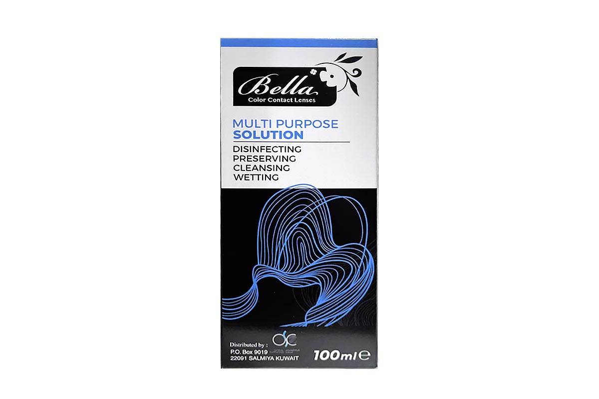 BELLA COLOR CONTACT LENSES ALL IN ONE SOLUTION 100ML - Milano Pharmacy