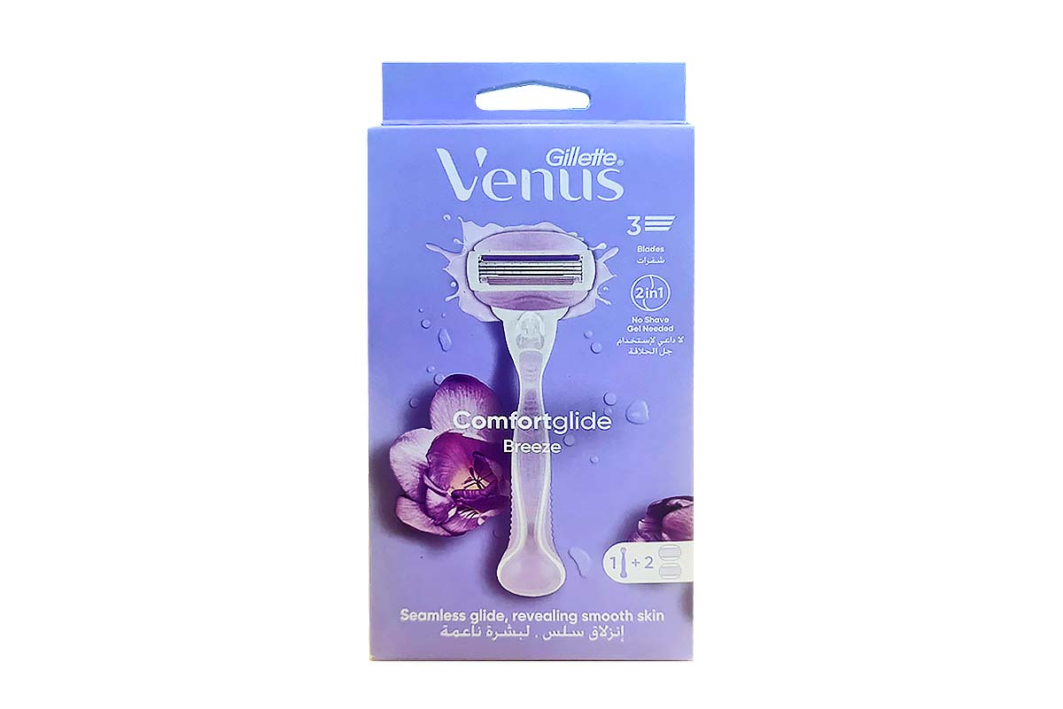 GILLETTE VENUS COMFORT GLIDE BREEZE RAZOR 3 PCS - Milano Pharmacy