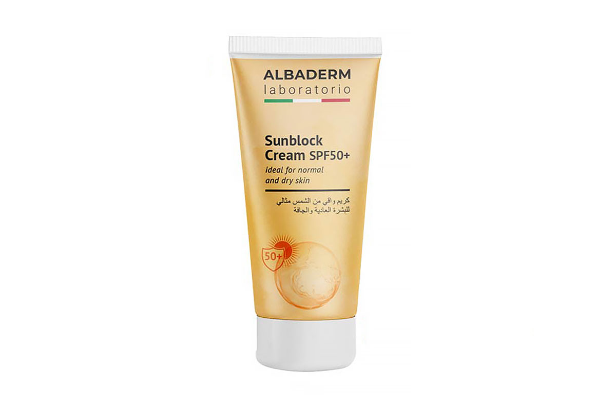 ALBADERM SUNBLOCK CREAM SPF50 PLUS FOR NORMAL AND DRY SKIN 50 ML - Milano Pharmacy