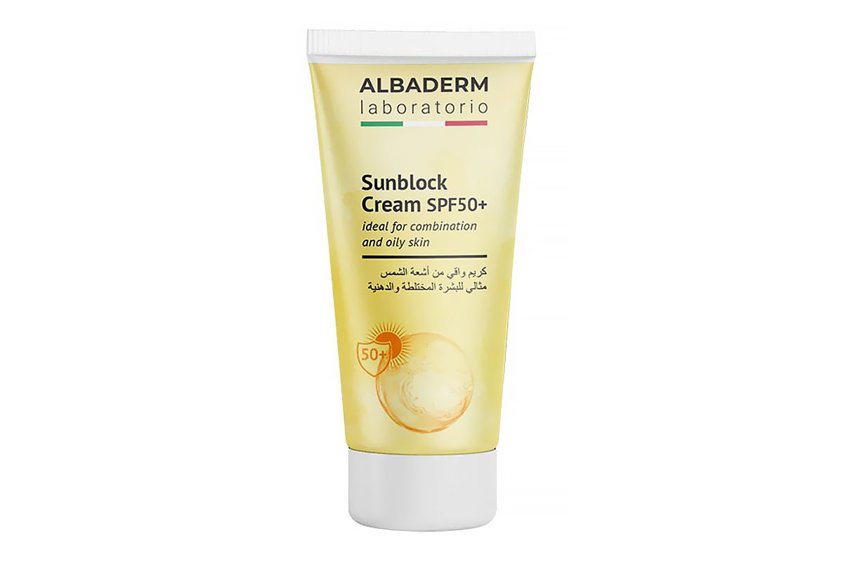 ALBADERM SUNBLOCK CREAM SPF50 PLUS FOR COMBINATION AND OILY SKIN 50 ML - Milano Pharmacy