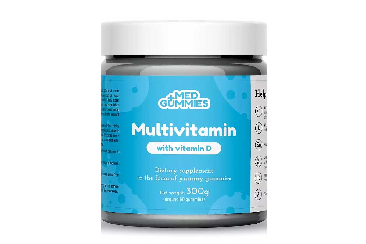 FIT4LIFE MED GUMMIES MULTIVITAMIN WITH VITAMIN D 60 GUMMIES - Milano Pharmacy