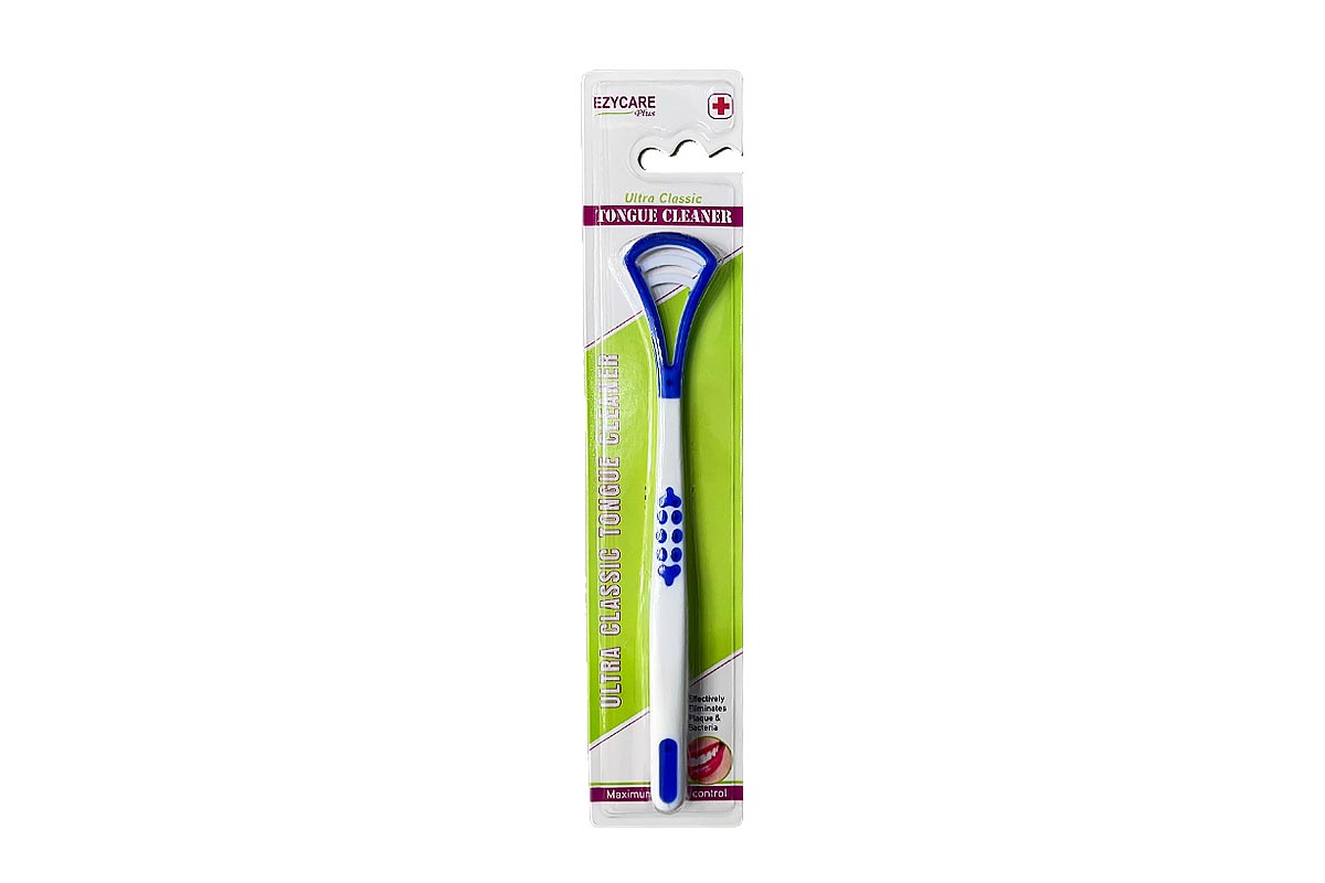 EZYCARE ULTRA CLASSIC TONGUE CLEANER COLOR BLUE 18370 - Milano Pharmacy