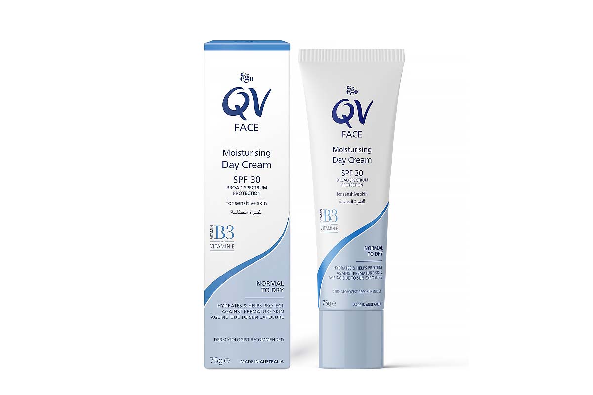 QV FACE MOISTURISING DAY CREAM SPF30 WITH B3 PLUS VITAMIN E 75 GM - Milano Pharmacy