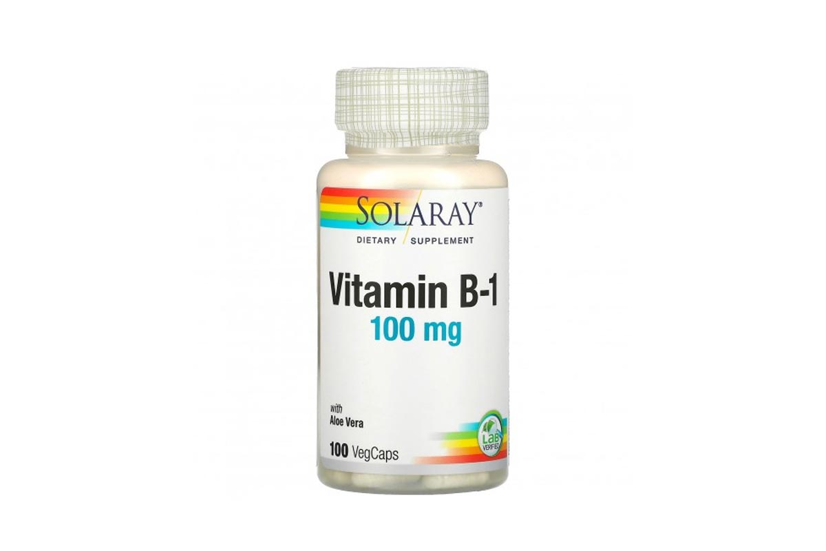 SOLARAY VITAMIN B1 100MG 100 VEGCAPS - Milano Pharmacy