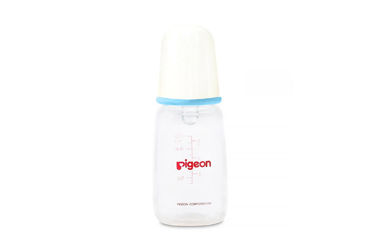 PIGEON FLEXIBLE GLASS BLUE NURSER PLUS 0 MONTH 120 ML - Milano Pharmacy