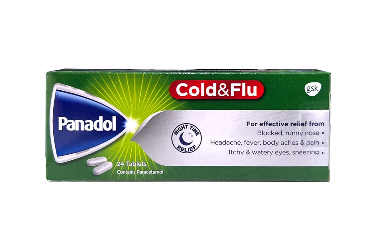 PANADOL COLD AND FLU NIGHT 24 CAPLETS - Milano Pharmacy