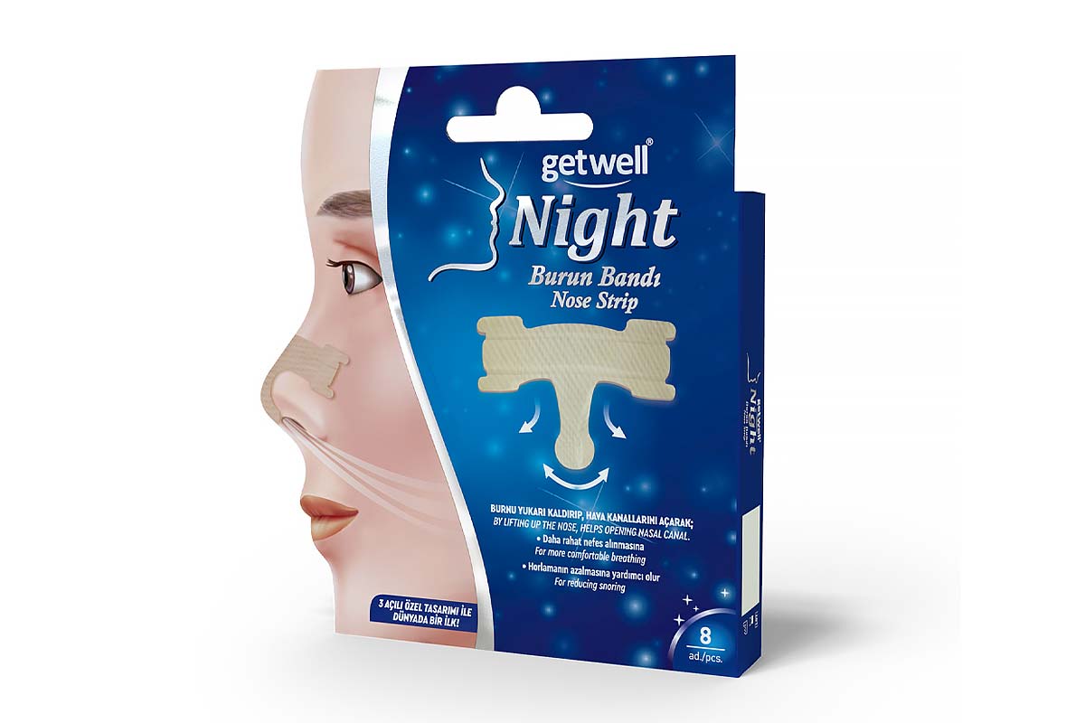 GETWELL NIGHT BURUN BANDI NOSE STRIP 8 PCS - Milano Pharmacy