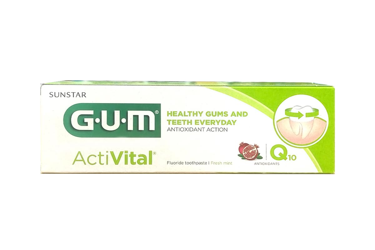 GUM ACTIVITAL TOOTH PASTE MINT AND POMEGRANATE FLAVOR 75 ML - Milano Pharmacy