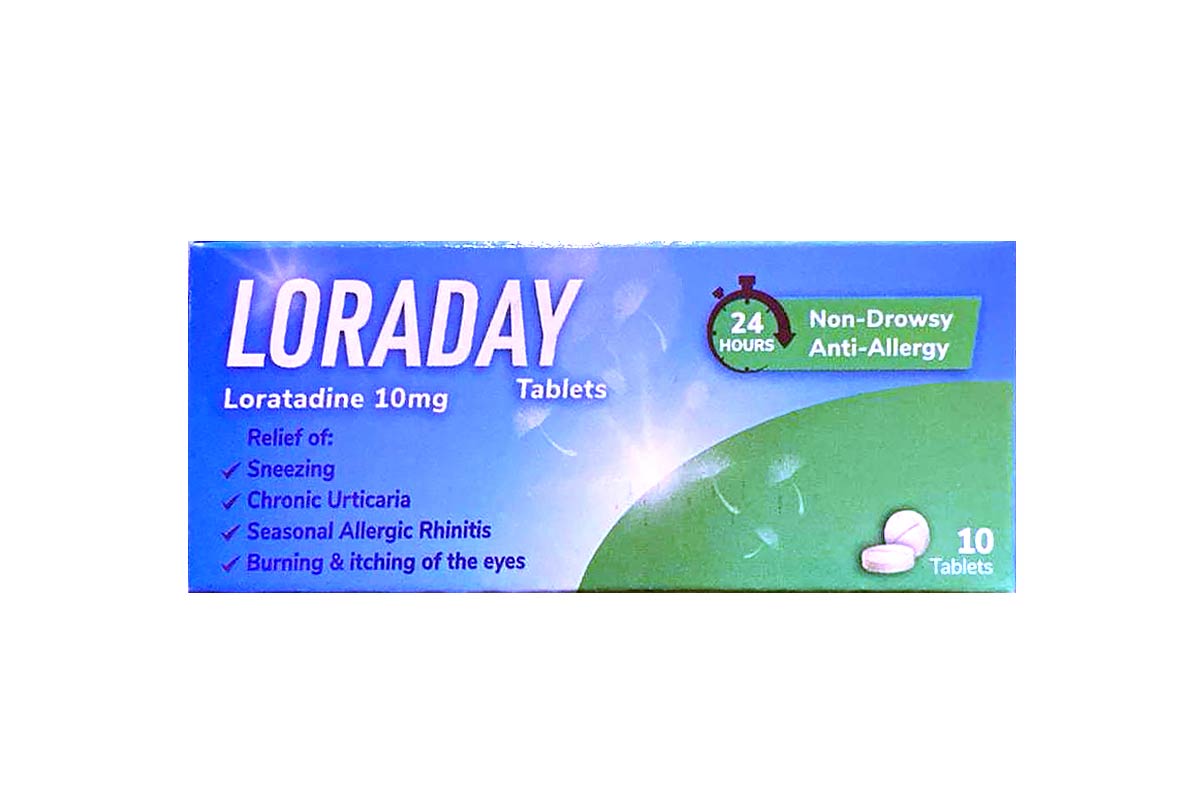 LORADAY 10MG 10 TABLETS - Milano Pharmacy