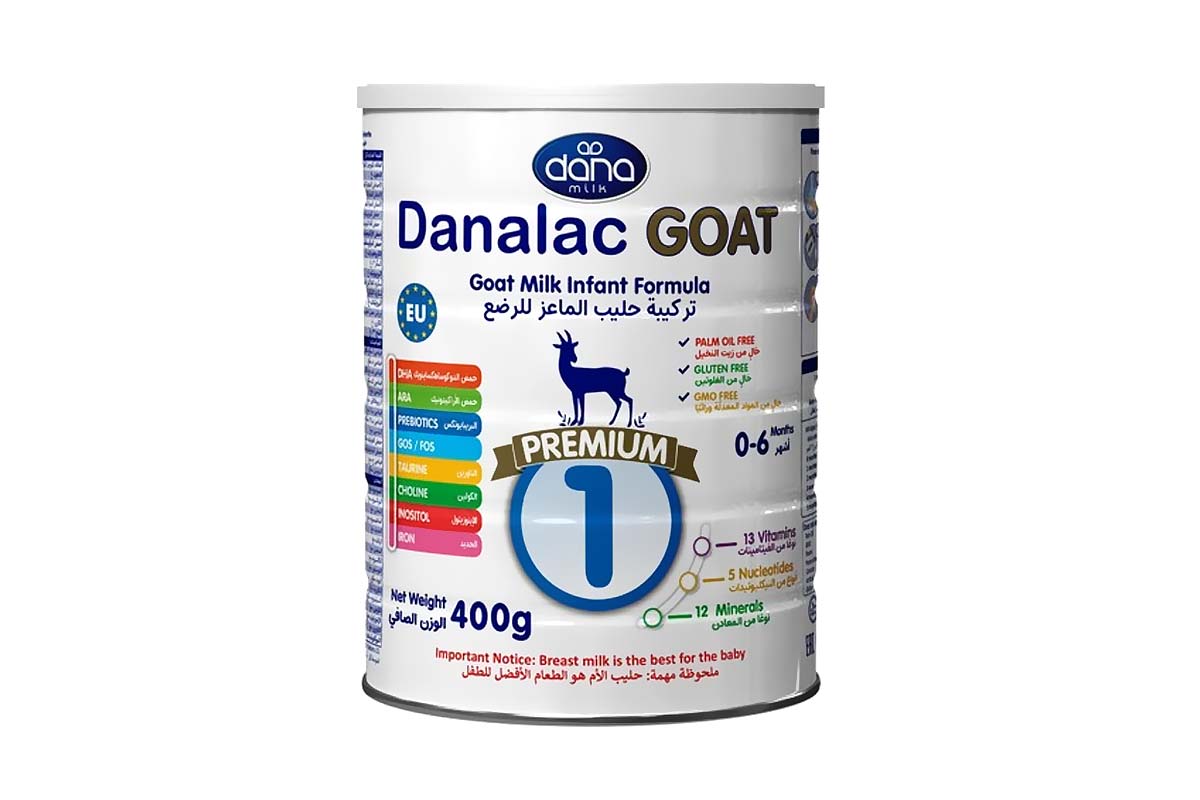 DANALAC PREMIUM GOAT MILK INFANTS FORMULA NO1 FROM 0 TO 6 MONTHS 400 GM - Milano Pharmacy