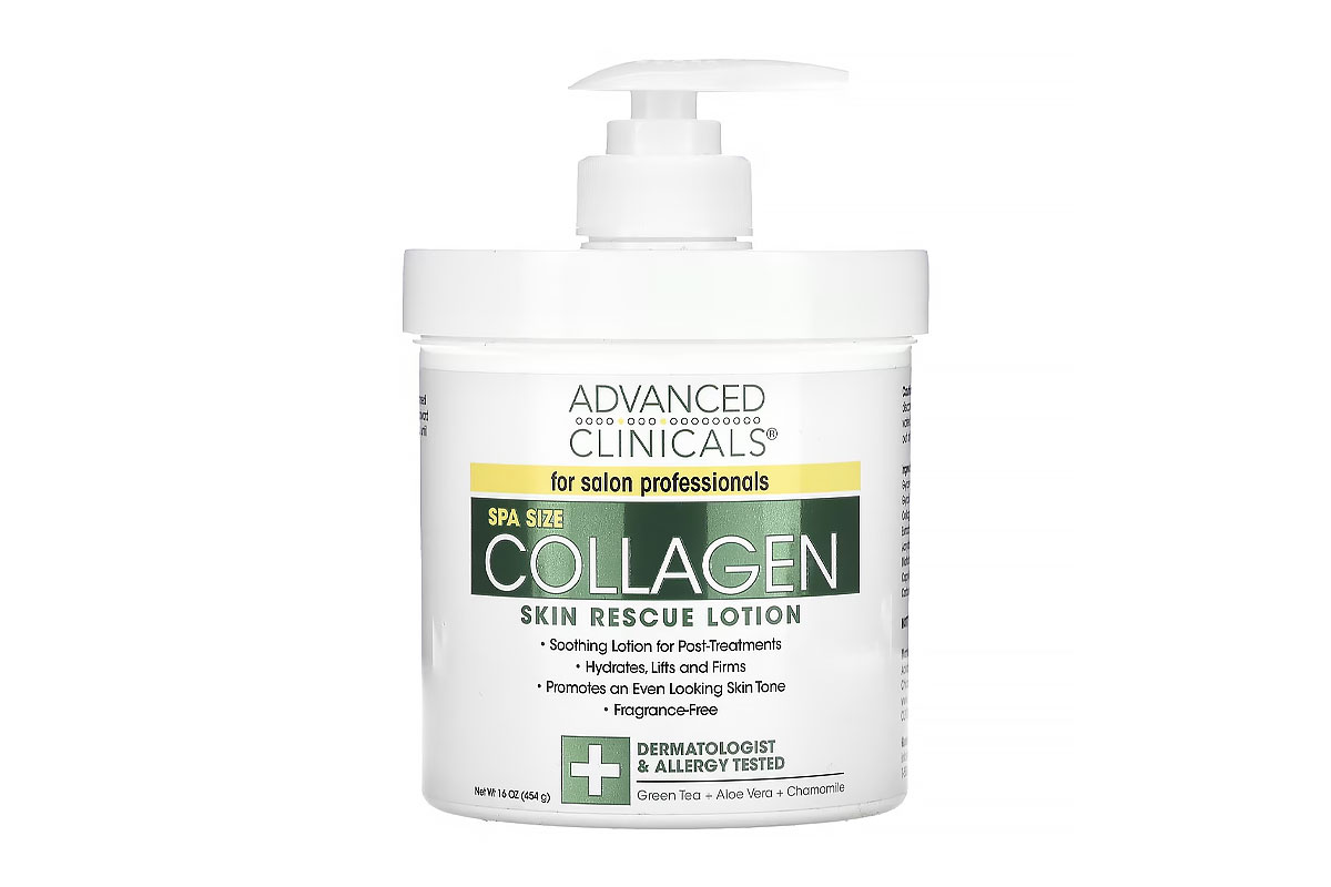 ADVANCED CLINICALS COLLAGEN LOTION 454 GM - Milano Pharmacy