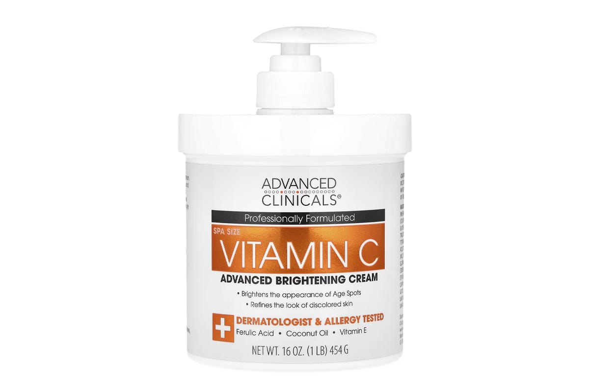 ADVANCED CLINICALS BRIGHTENING VITAMIN C CREAM 454 GM - Milano Pharmacy