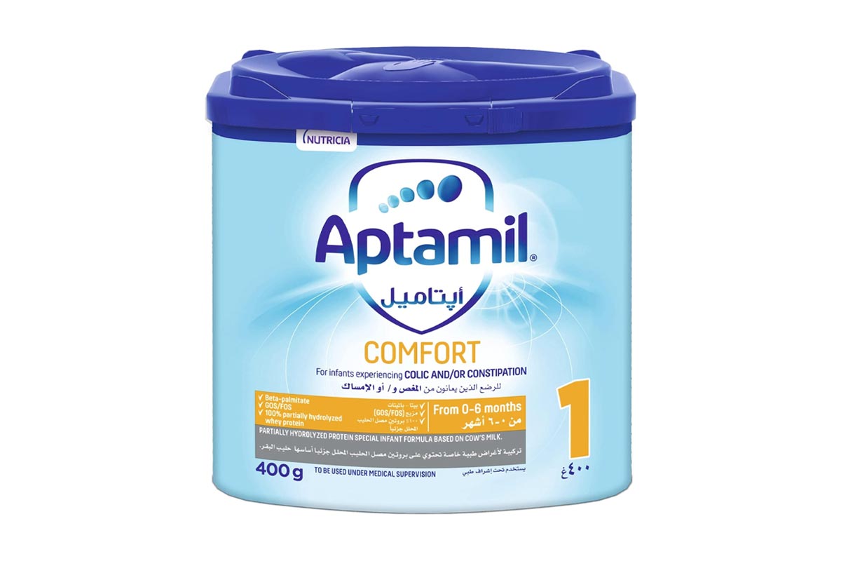 APTAMIL COMFORT NO1 FROM 0 TO 6 MONTHS 400 GM - Milano Pharmacy