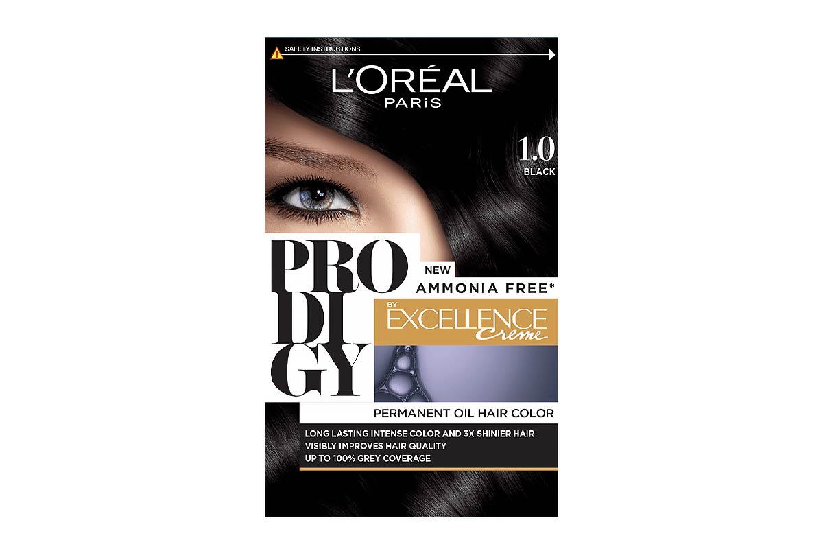 LOREAL PRODIGY EXCELLENCE CREME PERMANENT OIL HAIR COLOR BLACK NO 1 - Milano Pharmacy