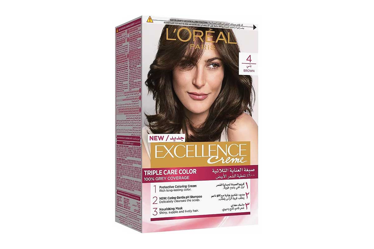 LOREAL EXCELLENCE CREME TRIPLE CARE COLOR BROWN NO 4 - Milano Pharmacy