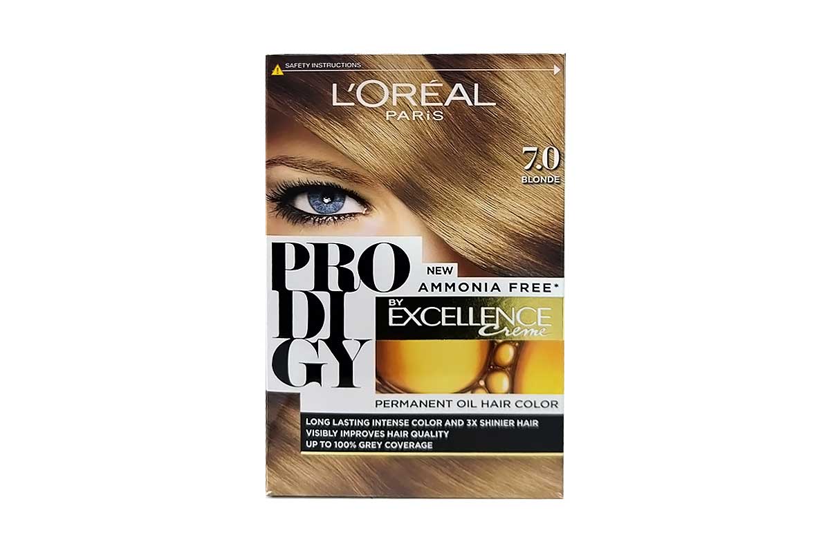 LOREAL PRODIGY EXCELLENCE CREME PERMANENT OIL HAIR COLOR BLONDE NO 7 - Milano Pharmacy