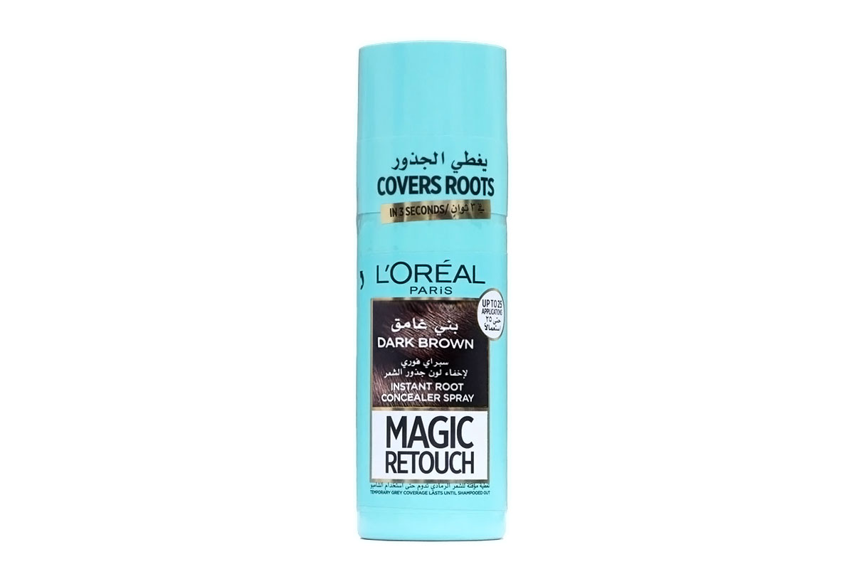 LOREAL MAGIC RETOUCH INSTANT ROOT CONCEALER SPRAY COLOR DARK BROWN 75ML - Milano Pharmacy