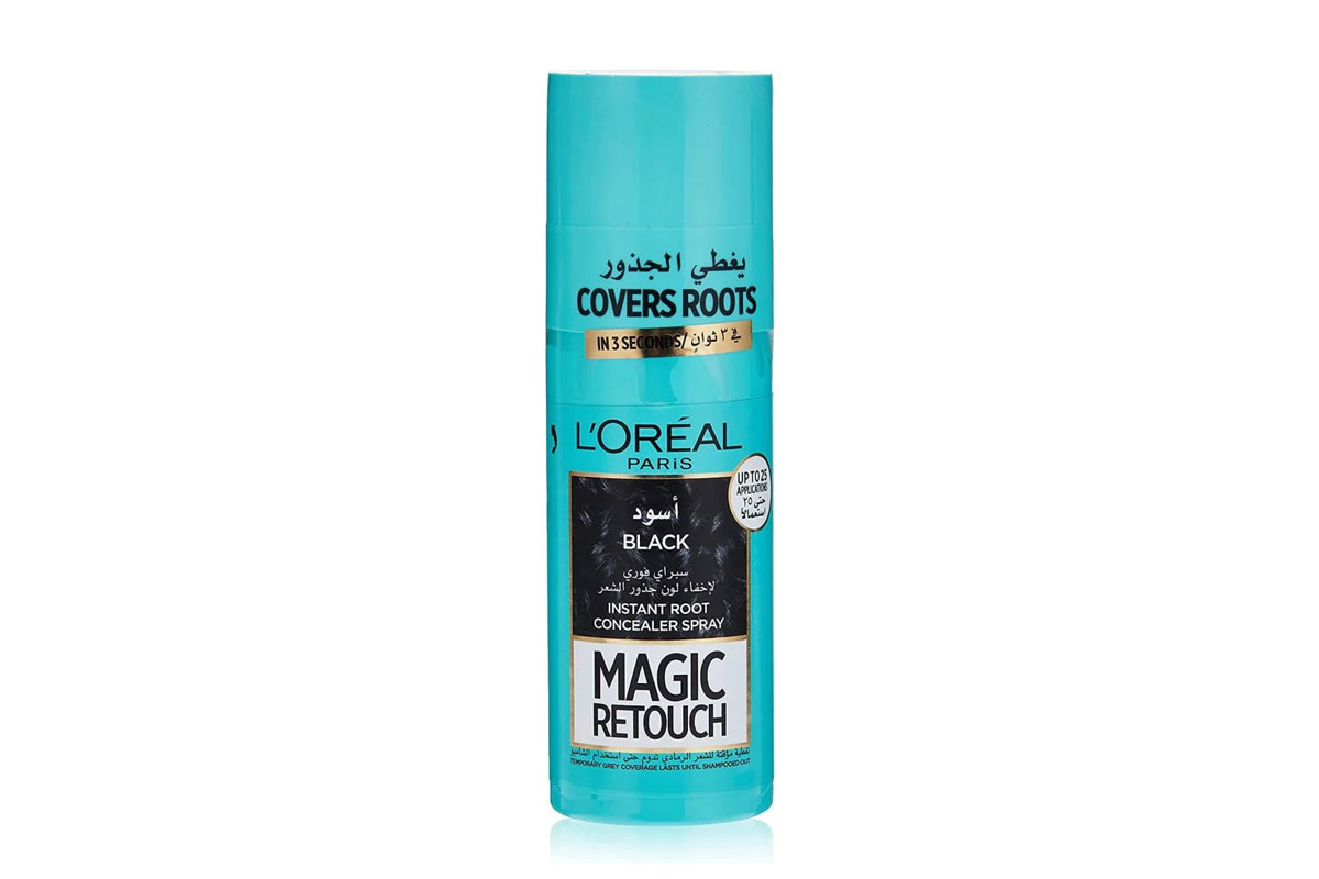 LOREAL MAGIC RETOUCH INSTANT ROOT CONCEALER SPRAY COLOR BLACK 75ML - Milano Pharmacy