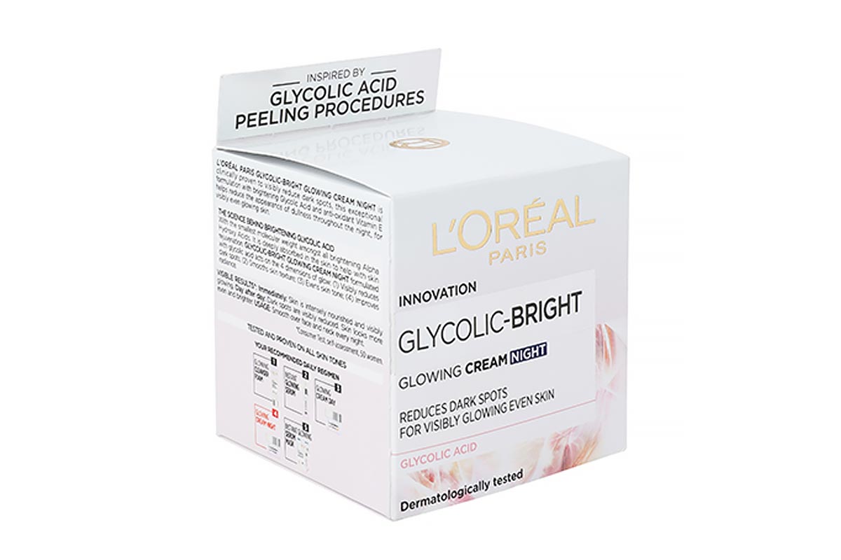 LOREAL GLYCOLIC BRIGHT NIGHT CREAM 50ML - Milano Pharmacy