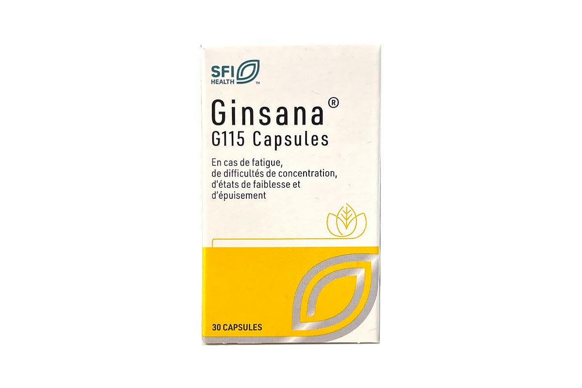 GINSANA G115 30 CAPSULES - Milano Pharmacy