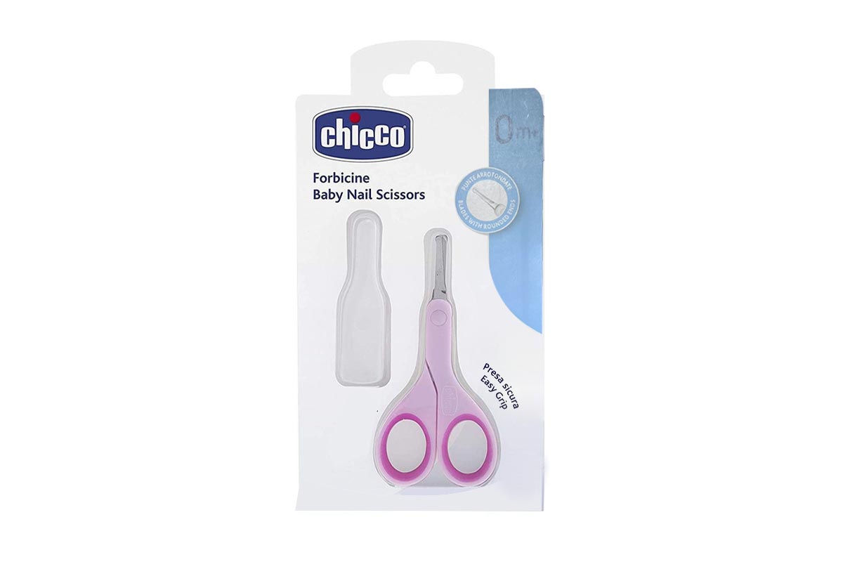 CHICCO FORBICINE BABY NAIL SCISSORS PINK 0 MONTHS PLUS 1 PCS - Milano Pharmacy