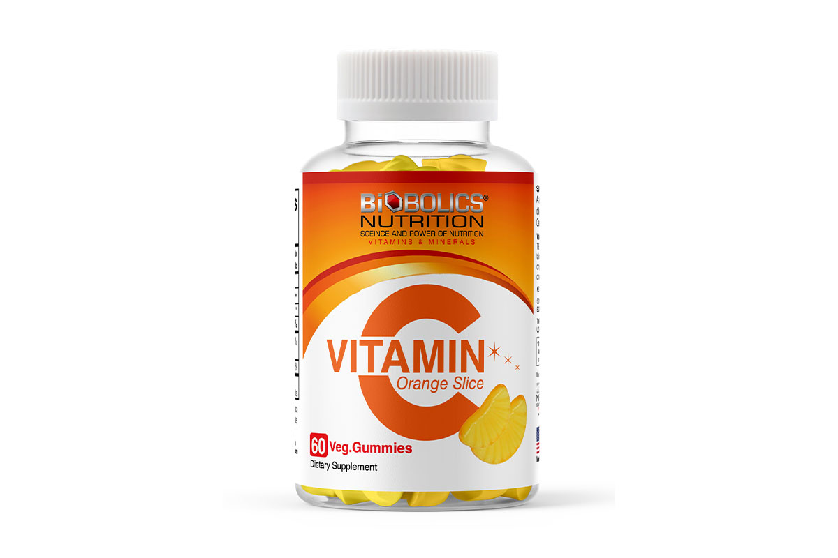 BIOBOLICS VITAMIN C ORANGE SLICE 60 VEG GUMMIES - Milano Pharmacy