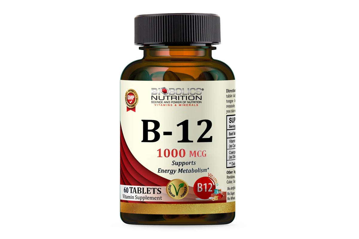 BIOBOLICS B-12 - 1000 MCG 60 TABLETS - Milano Pharmacy