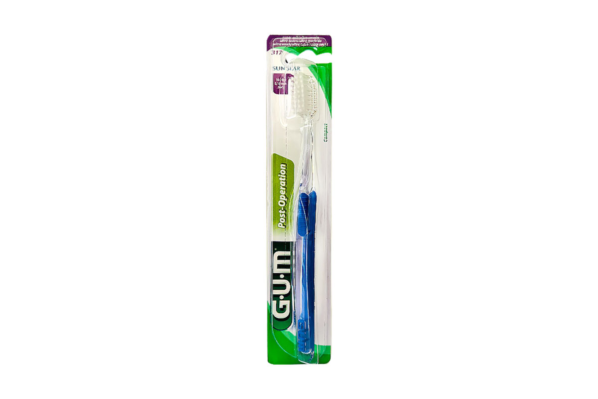 GUM POST OPERATION SUPER SOFT TOOTHBRUSH COLOR BLUE 317 - Milano Pharmacy