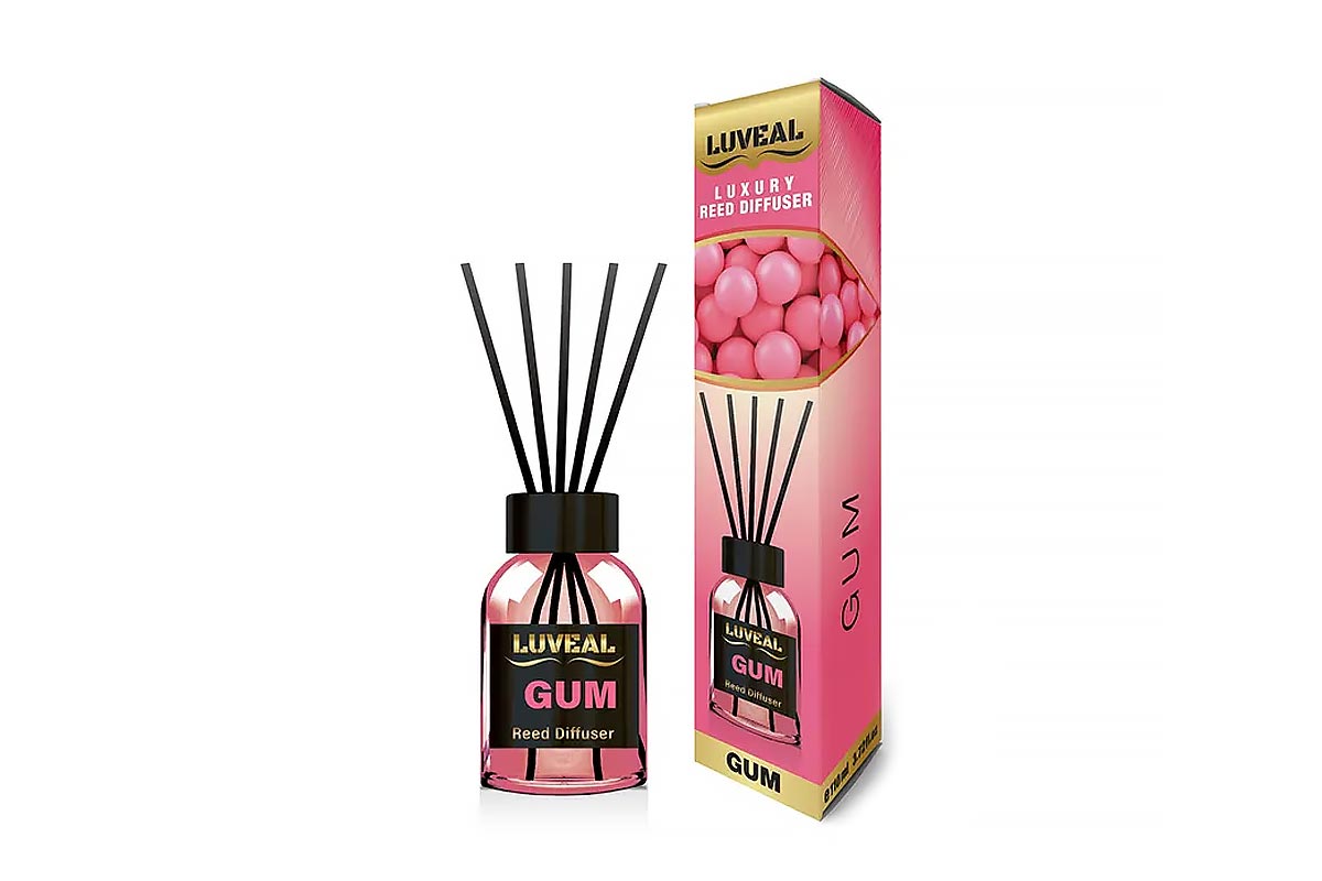 LUVEAL LUXURY REED DIFFUSER GUM SCENT 110 ML - Milano Pharmacy