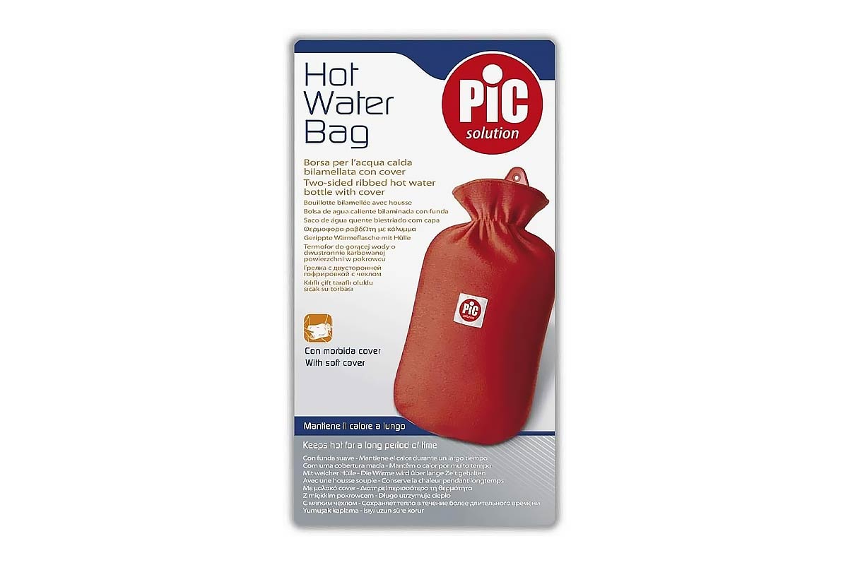 PIC HOT WATER BAG WITH COVER - Milano Pharmacy