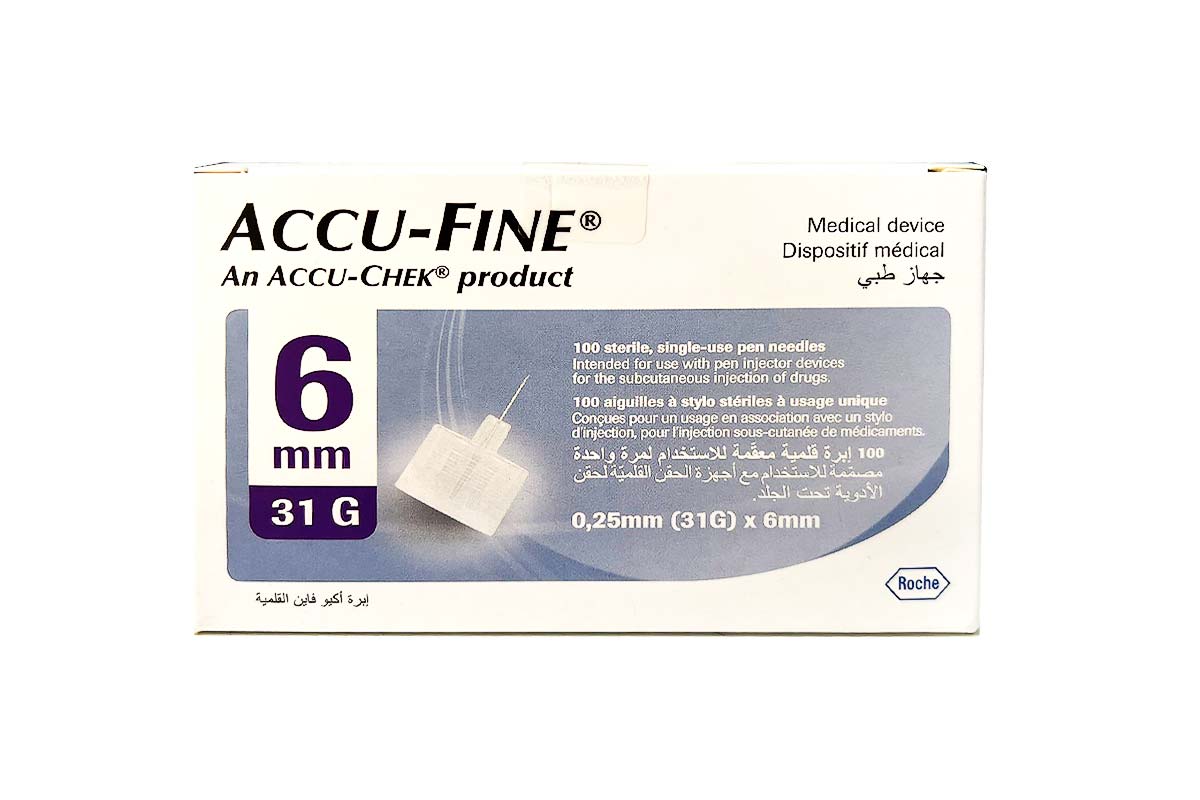 ACCU FINE 6MM 31G 100 NEEDLES - Milano Pharmacy