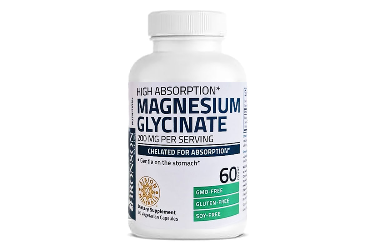 BRONSON MAGNESIUM GLYCINATE 200 MG 60 VEGETARIAN CAPSULES - Milano Pharmacy