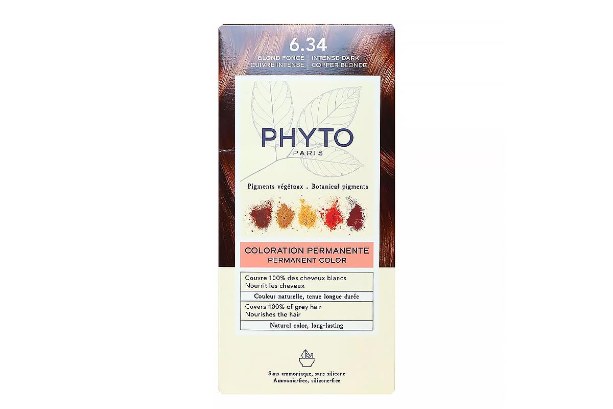 PHYTO HAIR COLOR INTENSE DARK COPPER BLONDE NO 6.34 - Milano Pharmacy
