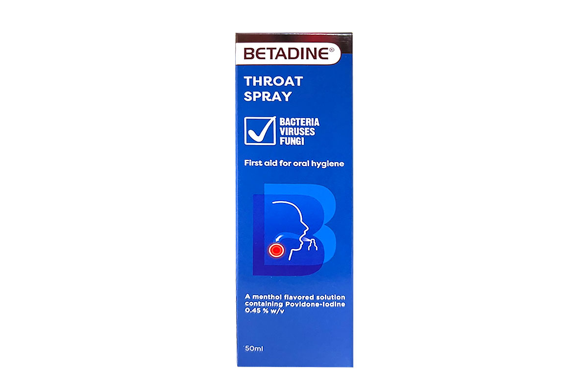 BETADINE SORE THROAT SPRAY 50 ML - Milano Pharmacy