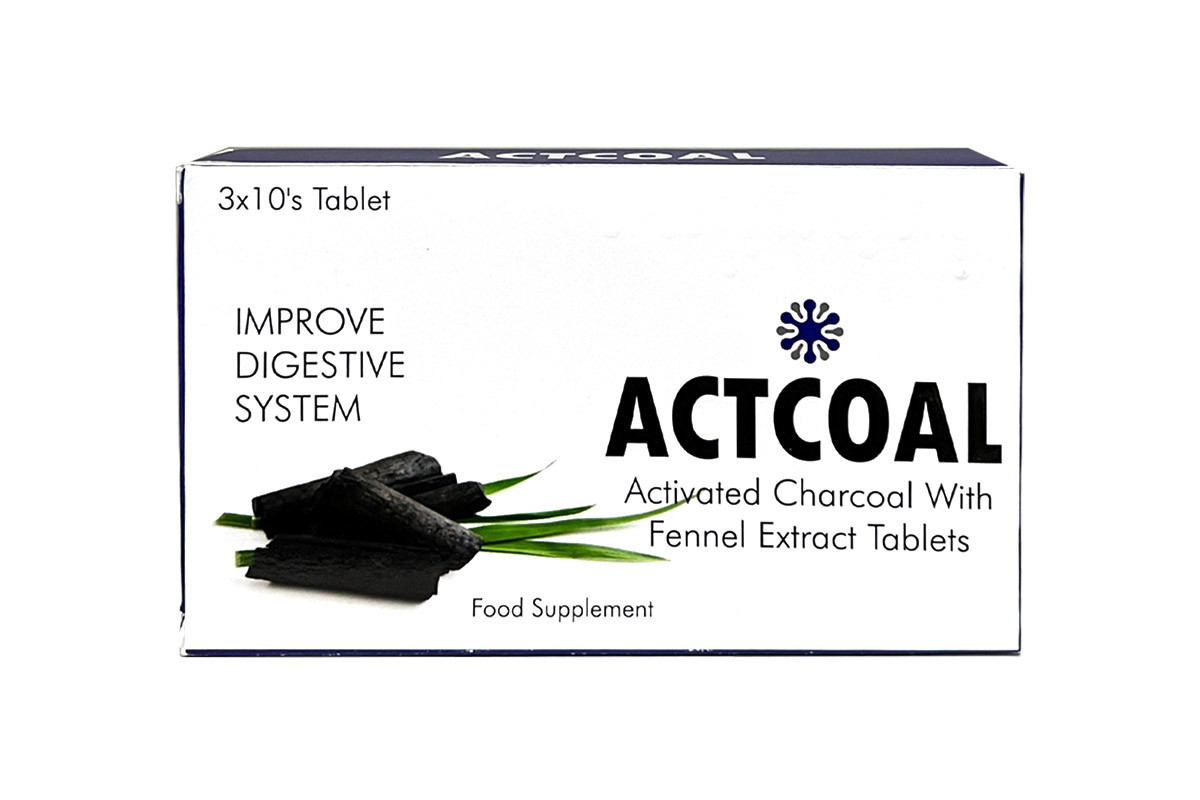 ACTCOAL IMPROVE DIGESTIVE SYSTEM 30 TABLETS - Milano Pharmacy