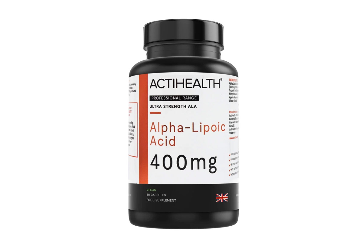 ACTIHEALTH ALPHA LIPOIC ACID 400 MG 60 CAPSULES - Milano Pharmacy