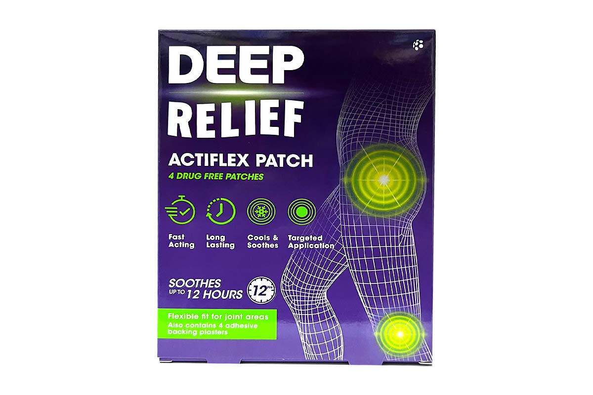 DEEP RELIEF ACTIFLEX PATCH 4 PATCHES - Milano Pharmacy