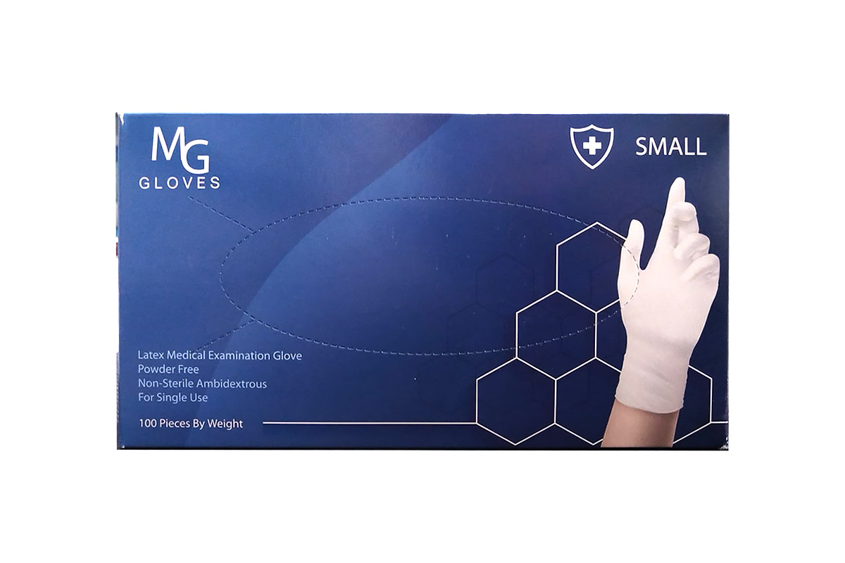 FADOMED MG LATEX MEDICAL EXAMINATION GLOVES SMALL 100 PIECES - Milano Pharmacy