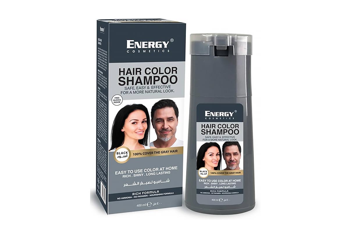 ENERGY HAIR COLOR BLACK SHAMPOO 400 ML - Milano Pharmacy