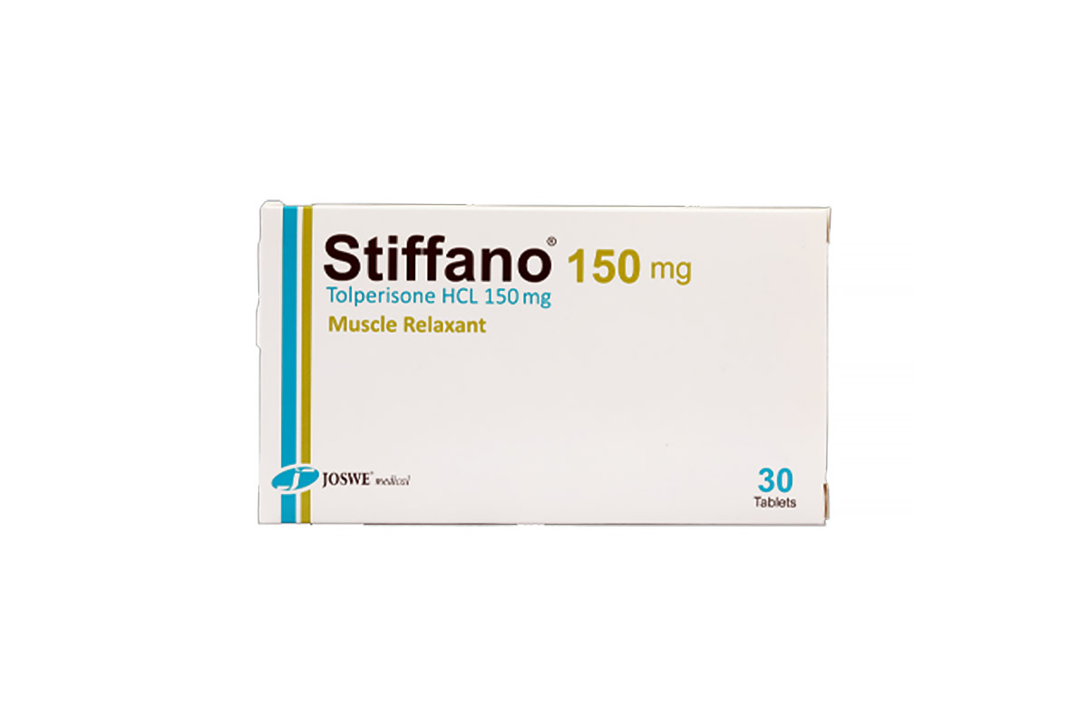 STIFFANO TOLPERISONE HCL 150 MG 30 TABLETS - Milano Pharmacy