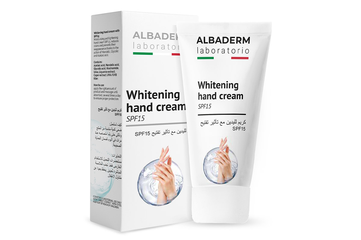 ALBADERM WHITENING HAND CREAM SPF 15 - 50 ML - Milano Pharmacy